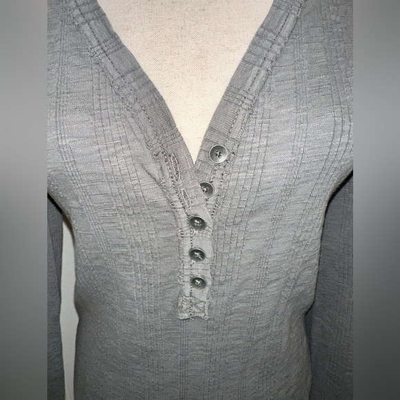 NWT Free People We The Free Carbon Collared Shirt - Picture 4 of 4